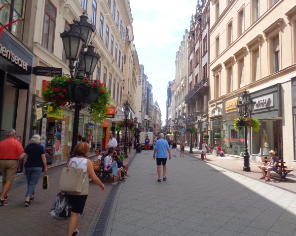Budapest pedestrian area
